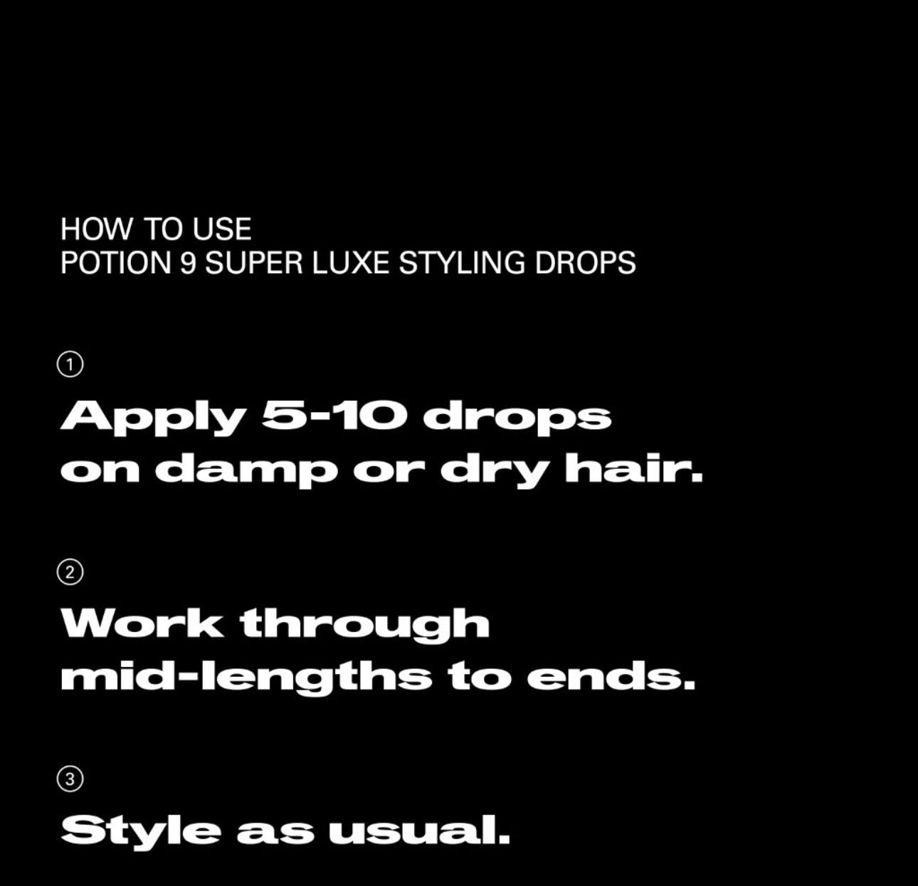 POTION 9 drėkinantis, apsaugantis nuo karščio ir šiaušimosi plaukų serumas, 30 ml