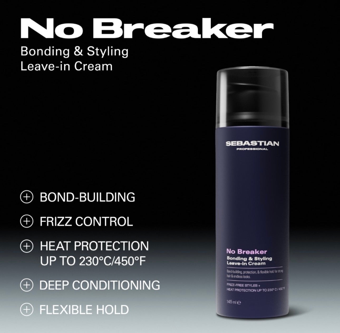 NE. BREAKER plaukų ryšyss stiprinantis ir formuojantis nenuplaunamas kremas , 145 ml
